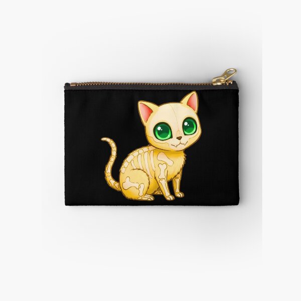 Item preview, Kawaii skull of a cute yellow cat designed and sold by TheSkullRoom.