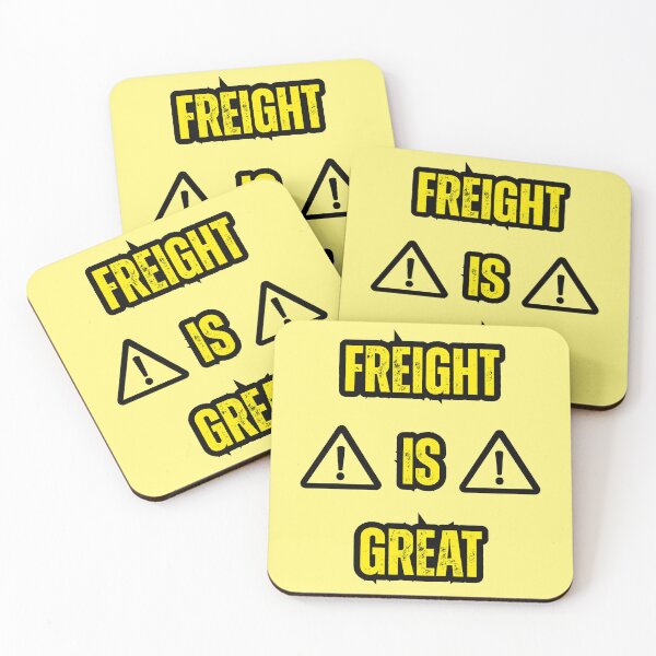 Item preview, Freight (yellow) designed and sold by DiscoBallDesigns.