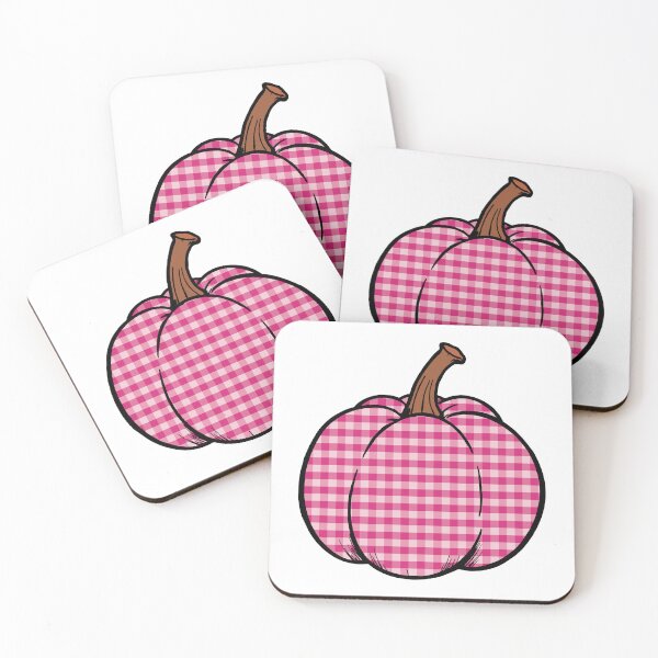 Item preview, Haunted Harvest Patterned Pumpkin Collection – Plaid, Gingham Checks & Spooky Fall Decor Designs, Pink designed and sold by Sherihdesigns.