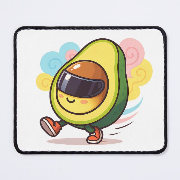 Item preview, Kawaii Racing Avocado – Cute Cool Avocado with Sneakers designed and sold by PosterFuel.