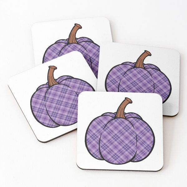 Item preview, Haunted Harvest Patterned Pumpkin Collection – Purple Plaid, Gingham Checks & Spooky Fall Decor Designs designed and sold by Sherihdesigns.
