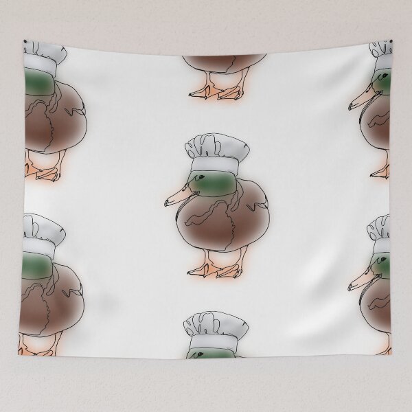 Item preview, Marty the Mallard Duck Wearing Chef Hat – animalzinhats designed and sold by Ashley’sAnimalz.