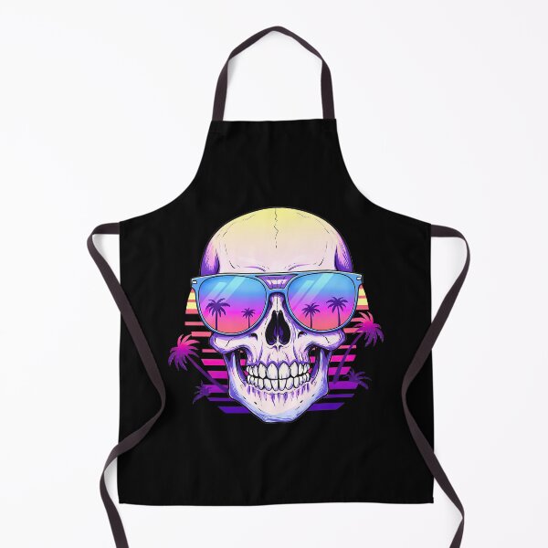 Item preview, Retro Skull on the Beach designed and sold by TheSkullRoom.
