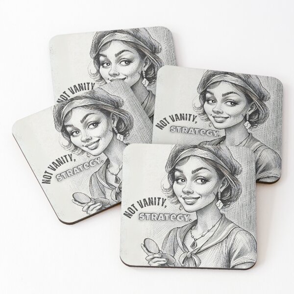 Item preview, Not Vanity, Strategy Confident Woman Drawing designed and sold by gleefulme.