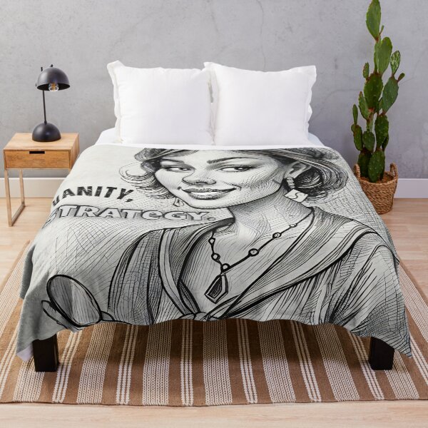 Item preview, Not Vanity, Strategy Confident Woman Drawing designed and sold by gleefulme.