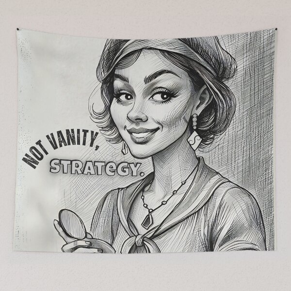 Item preview, Not Vanity, Strategy Confident Woman Drawing designed and sold by gleefulme.
