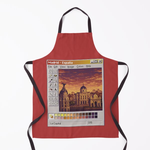 Item preview, Pixel Art Madrid City – Retro Old Computer Aesthetic designed and sold by PocionGamer.