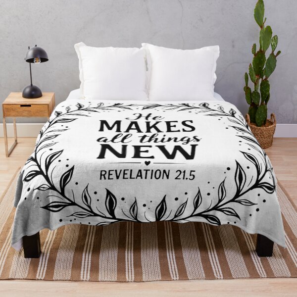 Item preview, He Makes All Things New | Revelation 21:5 Bible Verse | Christian Faith Apparel & Inspirational Gifts designed and sold by Hope & Light Designs.