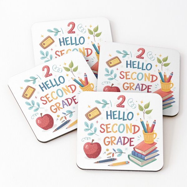 Item preview, hello second grade designed and sold by GogoGrove.