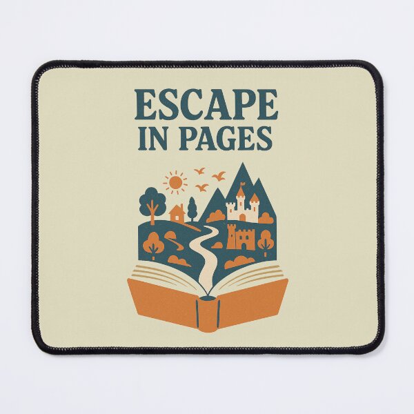 Item preview, Escape in Pages — Vintage Open Book Retro Illustration designed and sold by HoopeStylee.