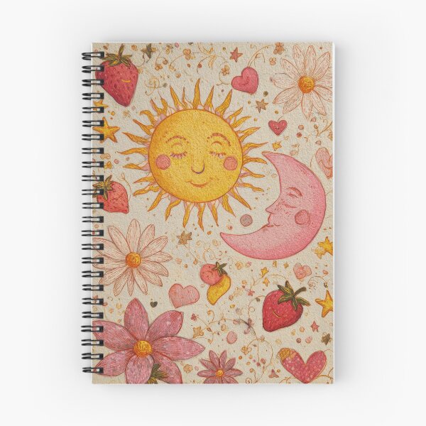 Item preview, Moon Flower - Strawberry Sun and Blush designed and sold by scicilysimonee.