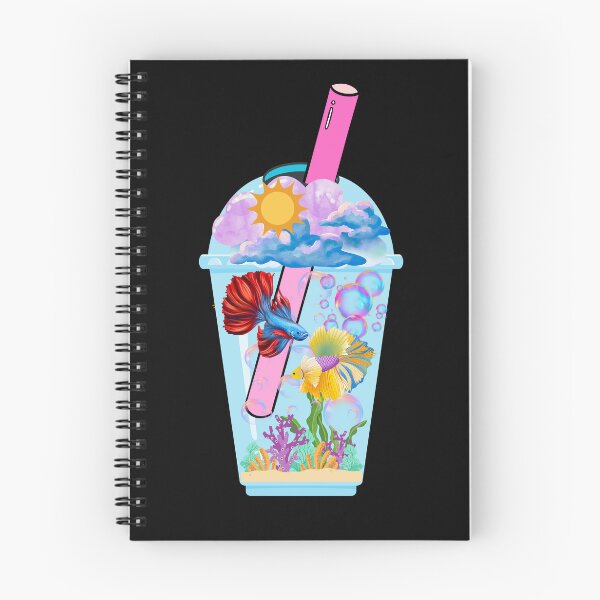Item preview, Boba Tea Plastic Cup Betta Fish Art designed and sold by DeansDesigns44.