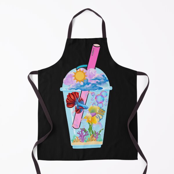 Item preview, Boba Tea Plastic Cup Betta Fish Art designed and sold by DeansDesigns44.