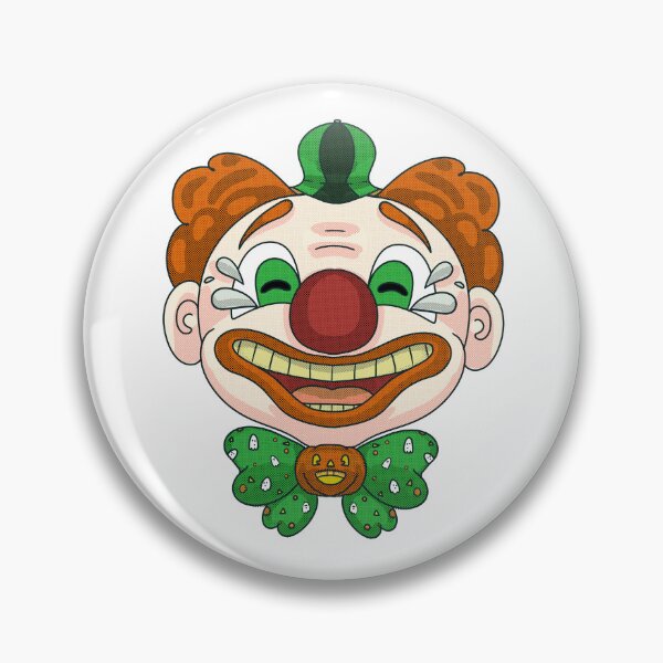 Artikelvorschau, Giggles, der Folk Art Halloween Clown entworfen und verkauft von Ashlee Swallow.