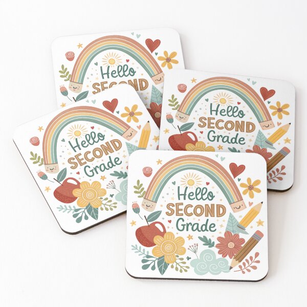 Item preview, hello second grade  designed and sold by GogoGrove.