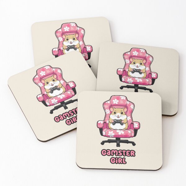 Item preview, Gamster Girl gamer hamster  designed and sold by FatBirdie.