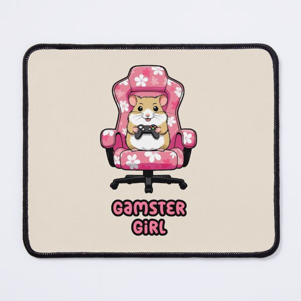 Item preview, Gamster Girl gamer hamster designed and sold by FatBirdie.