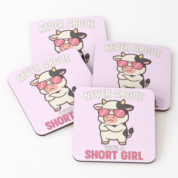 Item preview, Never Argue with a Short Girl – Cow Edition designed and sold by I AM BRO.