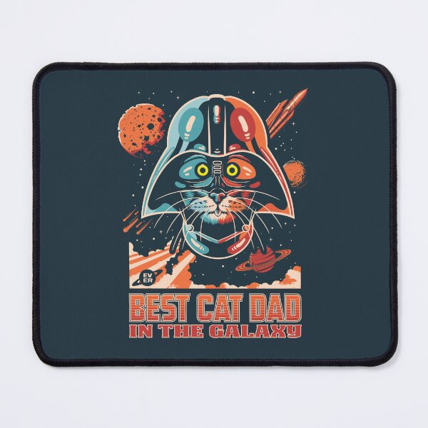 Item preview, Retro Space Cat Best Cat Dad Ever designed and sold by FemmePod.