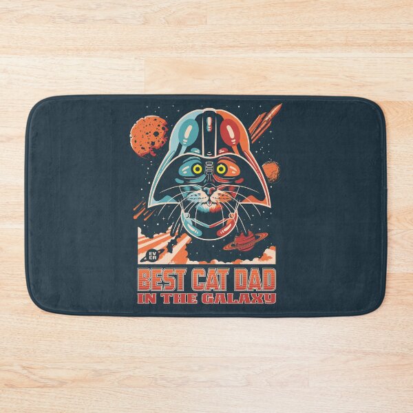 Item preview, Retro Space Cat Best Cat Dad Ever designed and sold by FemmePod.