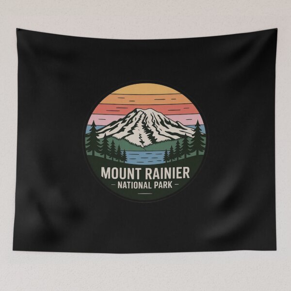 Item preview, Retro Mount Rainier designed and sold by Mateusz Majcherek.