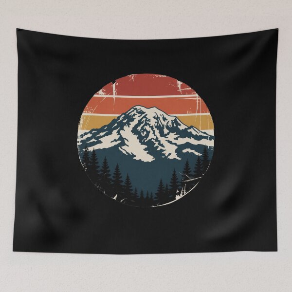 Item preview, Retro Mount Rainier designed and sold by Mateusz Majcherek.