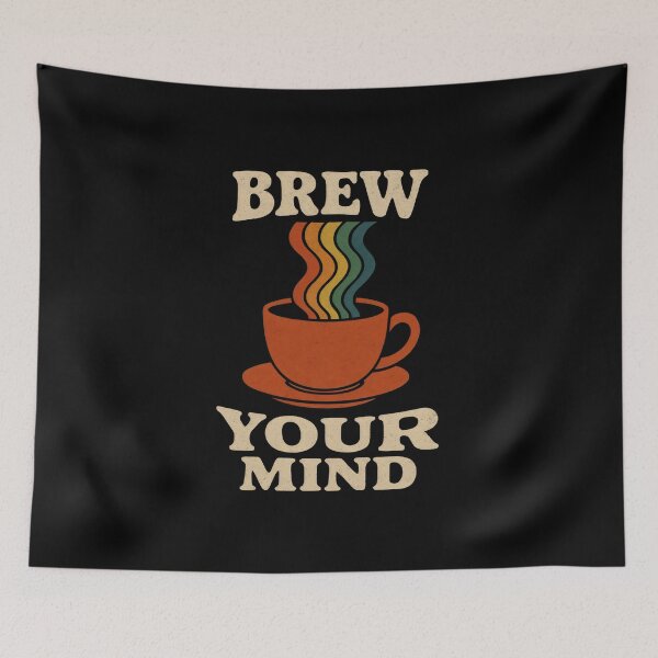 Item preview, Vintage Coffee - Brew Your Mind designed and sold by DemureArtsy.