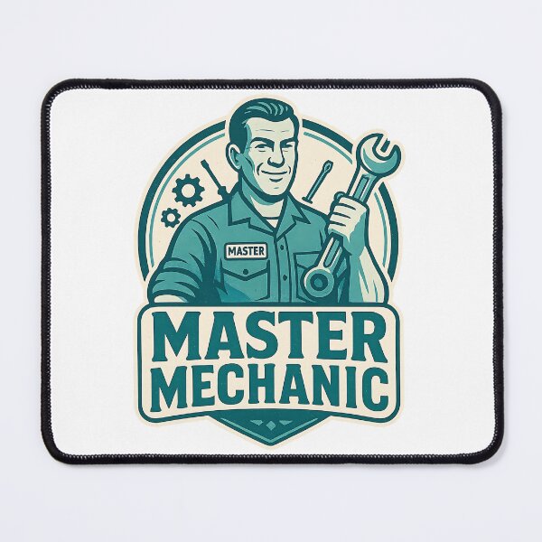 Item preview, Master Mechanic – Vintage Garage Workshop Design designed and sold by CreativeGorillas.
