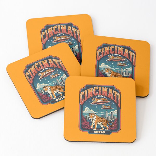Item preview, Vintage Sci-Fi Cincinnati Tiger T-Shirt Design designed and sold by Vintagenaut Co..