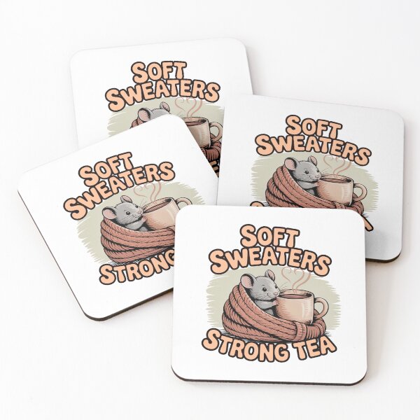 Item preview, Soft Sweaters Strong Tea — Cozy Mouse designed and sold by MagicWander.