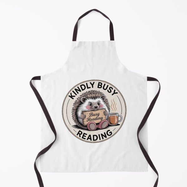 Item preview, Kindly Busy Reading — Hedgehog Badge designed and sold by MagicWander.