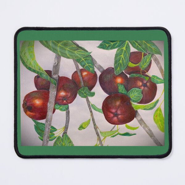 Item preview, Apples drawn in colored pencil designed and sold by BirdsandMoreArt.