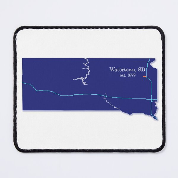 Item preview, Watertown, SD [Blue] designed and sold by PhilbonianDezin.