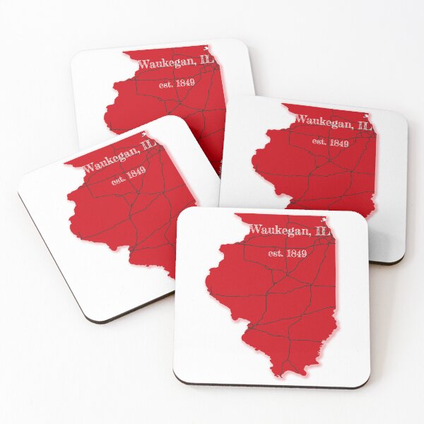 Item preview, Waukegan, IL [Red] designed and sold by PhilbonianDezin.