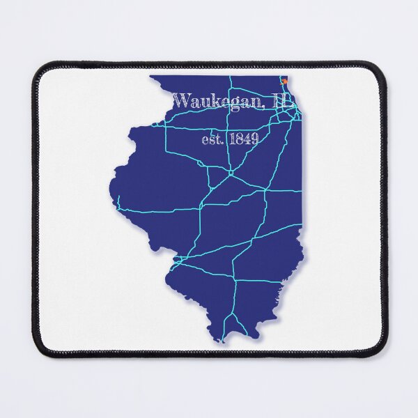 Item preview, Waukegan, IL [Blue] designed and sold by PhilbonianDezin.
