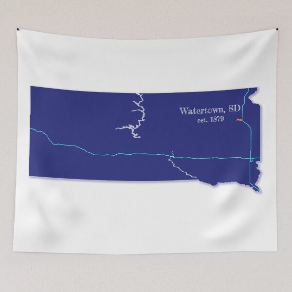 Item preview, Watertown, SD [Blue] designed and sold by PhilbonianDezin.