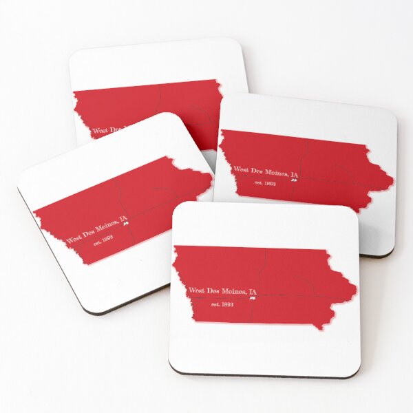 Item preview, West Des Moines, IA [Red] designed and sold by PhilbonianDezin.