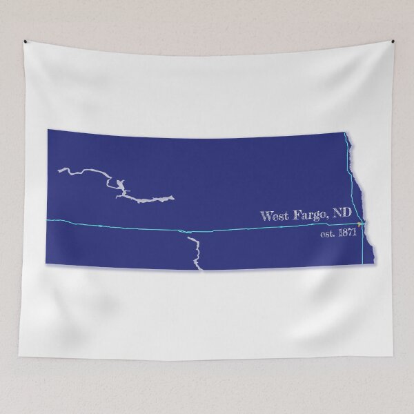 Item preview, West Fargo, ND [Blue] designed and sold by PhilbonianDezin.