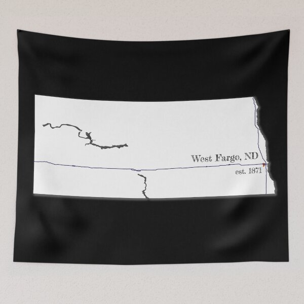 Item preview, West Fargo, ND [White] designed and sold by PhilbonianDezin.