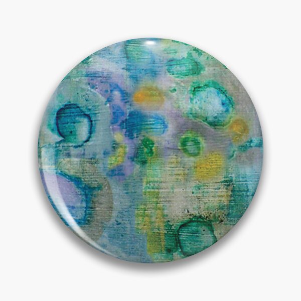 Item preview, Watery Abstract Painting with Greens, Blues, Golds and Purples designed and sold by Duncan Bullock.