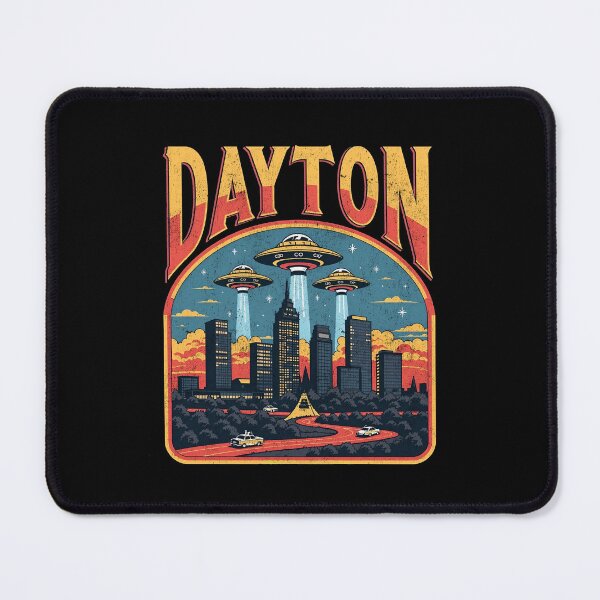Item preview, Vintage Sci-Fi Dayton, Ohio Flying Saucers Design designed and sold by Vintagenaut Co..