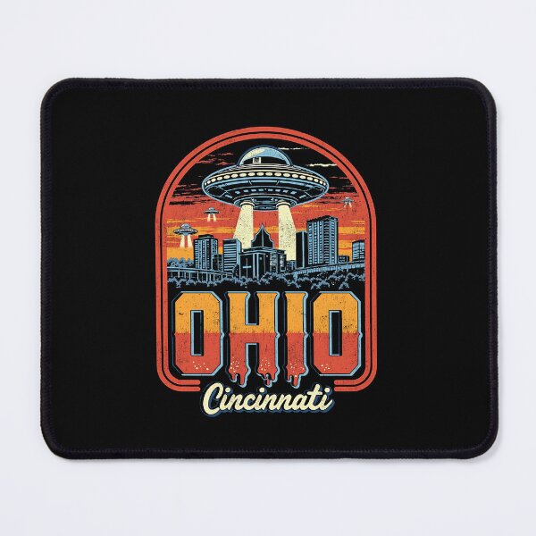 Item preview, Vintage Sci-Fi Cincinnati Ohio U.F.O. Design designed and sold by Vintagenaut Co..