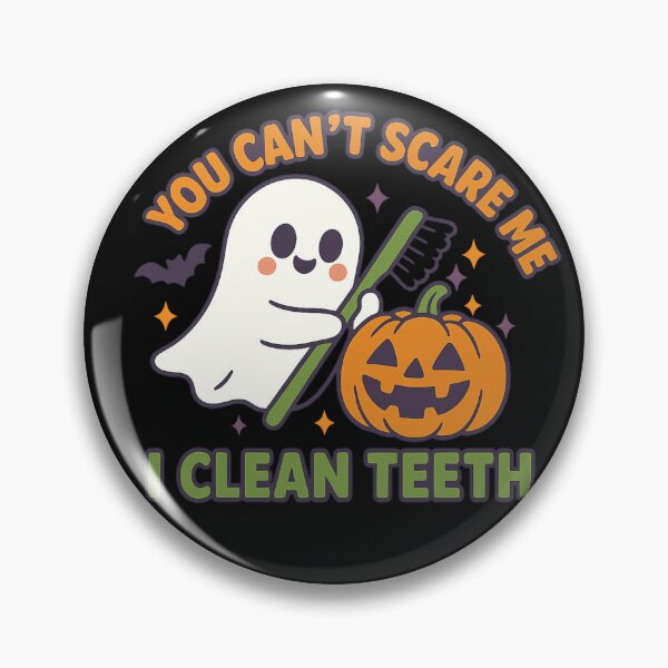 Item preview, You Can’t Scare Me I Clean Teeth | Cute Halloween Dental Hygienist T-Shirt designed and sold by Zippitydodads.