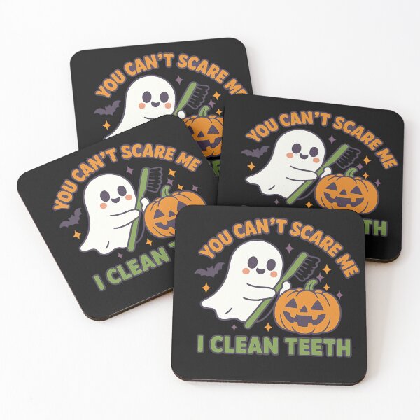 Item preview, You Can’t Scare Me I Clean Teeth | Cute Halloween Dental Hygienist T-Shirt designed and sold by Zippitydodads.