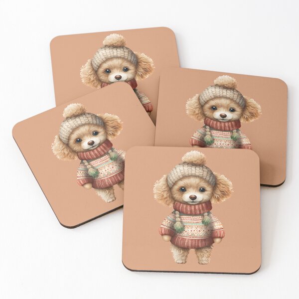 Item preview, Adorable Golden Doodle Puppy Dressed for Fall designed and sold by PawsandPages.