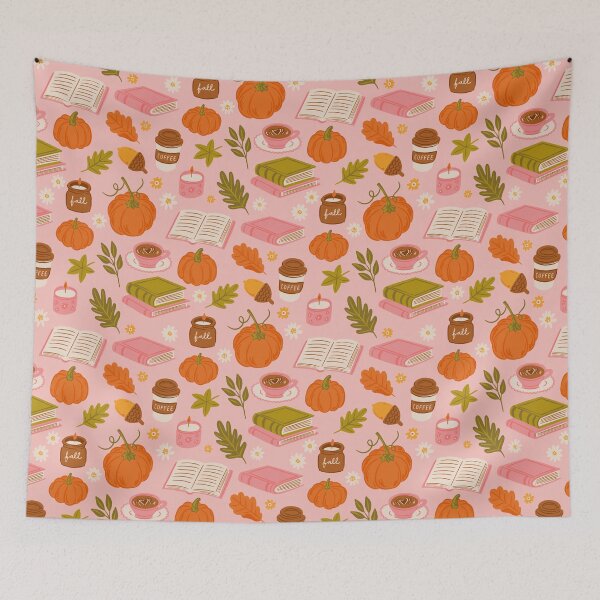 Item preview, Autumn books and coffee designed and sold by DafneDStudio.