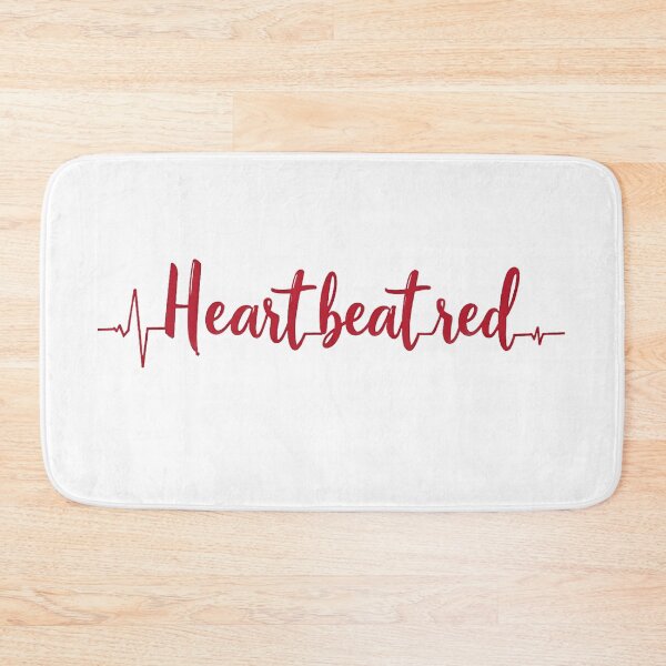 Item preview, Heartbeatred ECG Line Typography Design designed and sold by ZionzRoyalty.