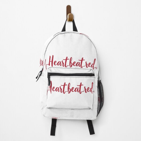 Item preview, Heartbeatred ECG Line Typography Design designed and sold by ZionzRoyalty.