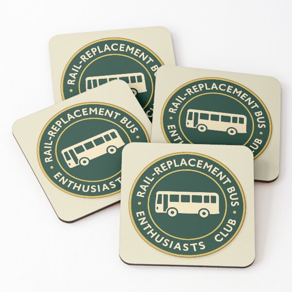 Item preview, rail-replacement bus enthusiasts club retro badge design designed and sold by beanses.