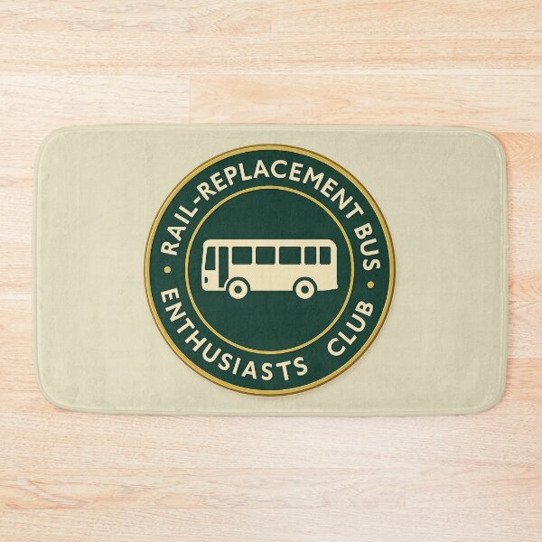 Item preview, rail-replacement bus enthusiasts club retro badge design designed and sold by beanses.